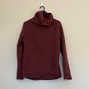 Cozy Maroon Cowl Neck Sweater